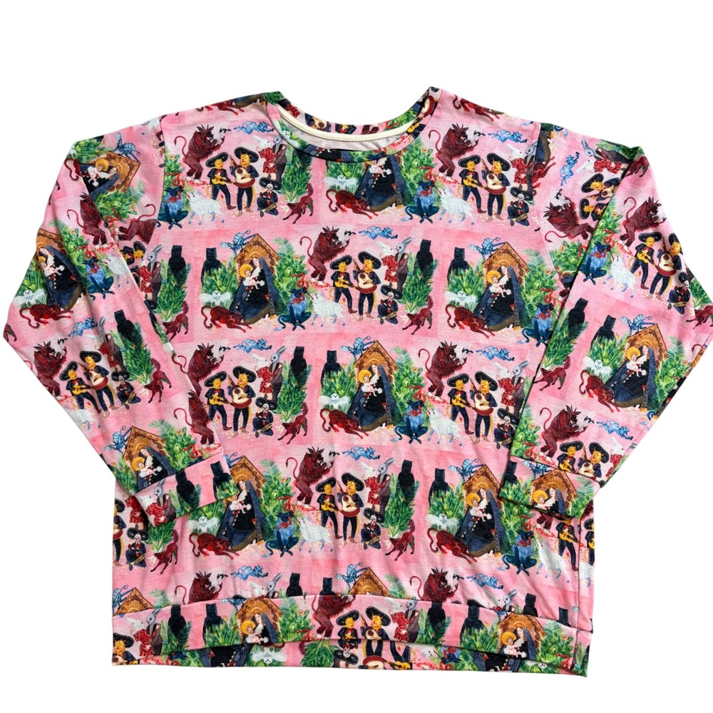 Father John Misty Honeybear Pink All Over Print shirt Mens XXL Merch Wear